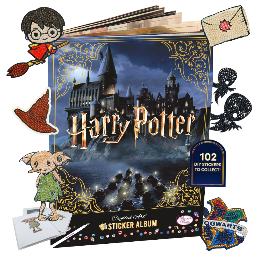 Harry Potter Crystal Art Sticker Album Starter Pack 