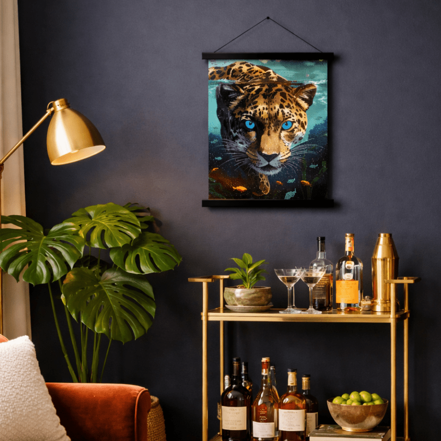 Azure Gaze Crystal Art Scroll Kit 40x50cm