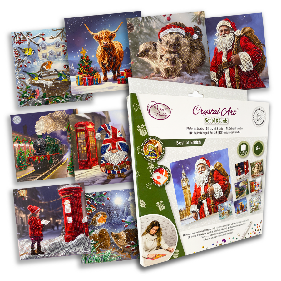 2024 Limited Edition "Festive Best of British" Set of 8 Cards