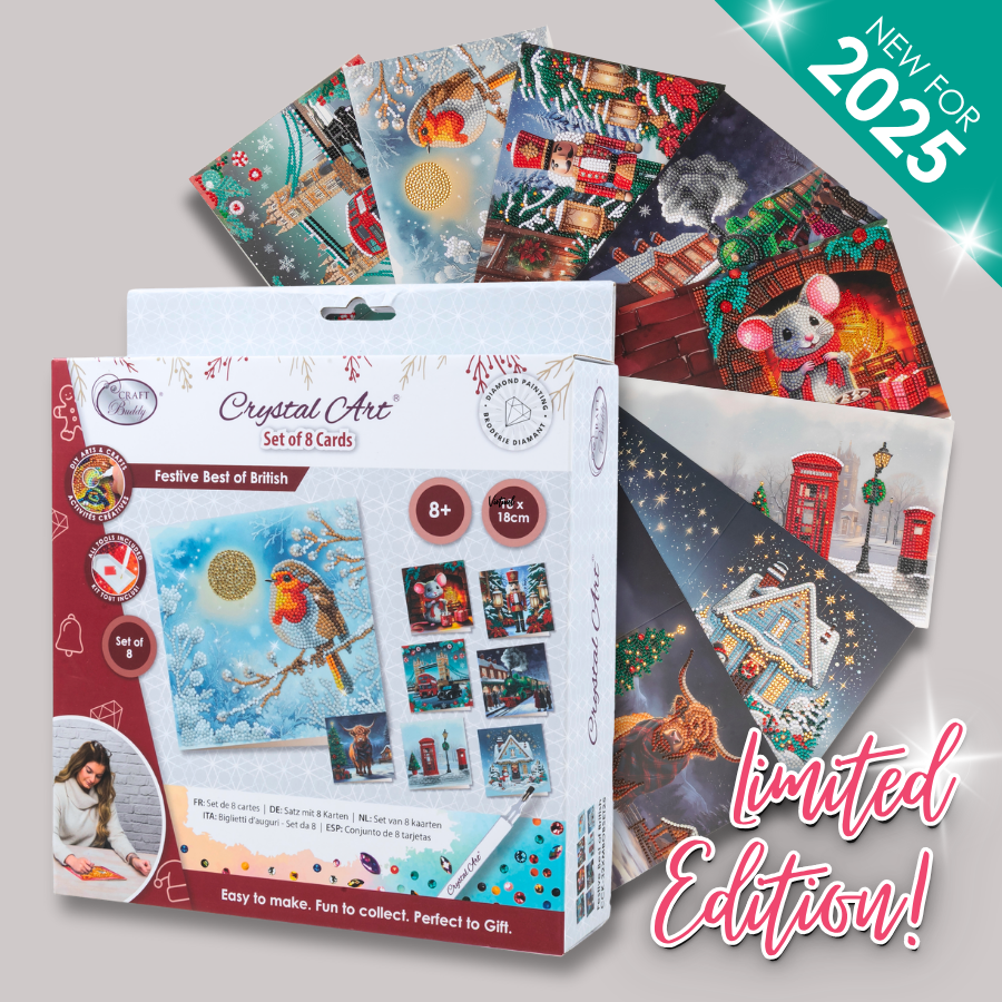 2025 Limited Edition 'Festive Best of British' Set of 8 Cards