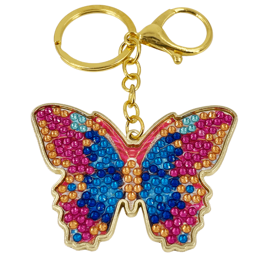 Bianca Butterfly Crystal Art Metal Keyring Kit