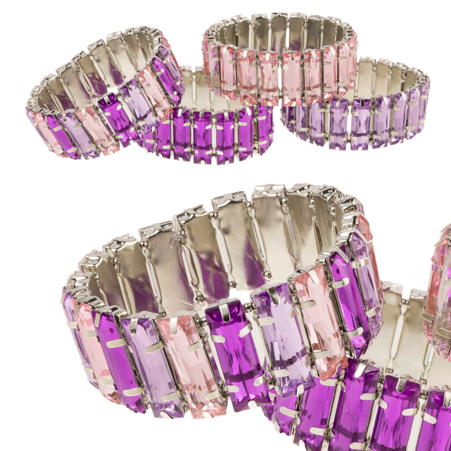 Stretch Elastic Bracelet Jewellery Kit Craft Buddy - Purple