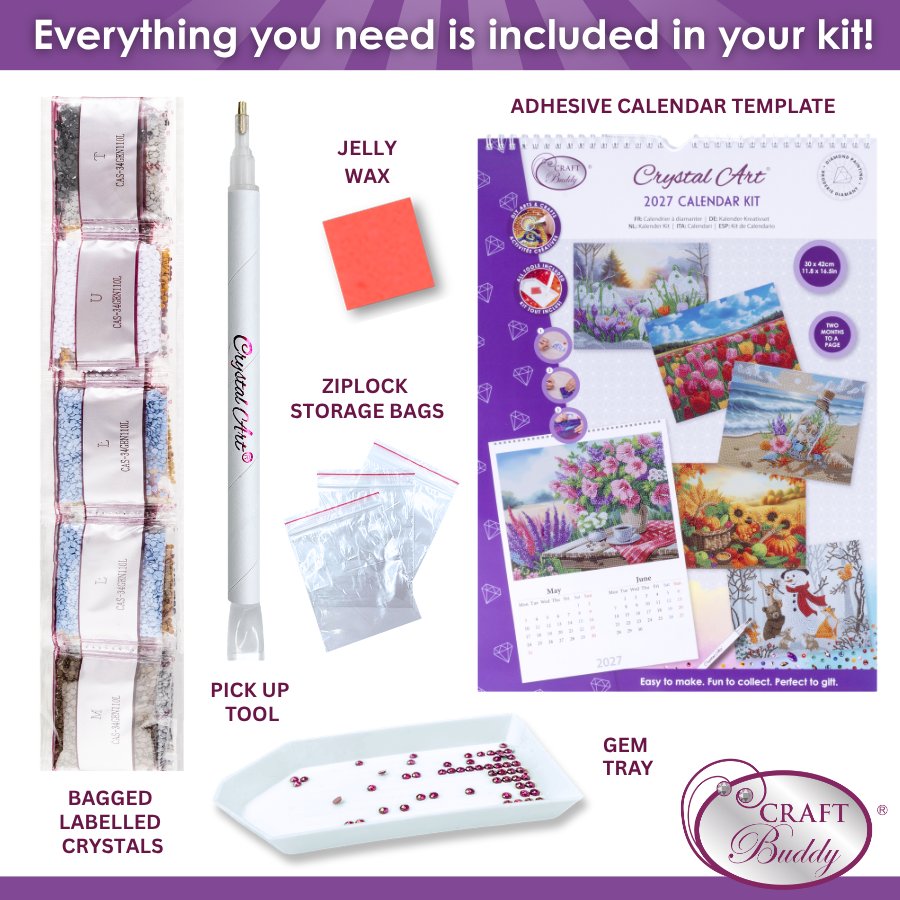 Crystal Art Calendar Kit 2027