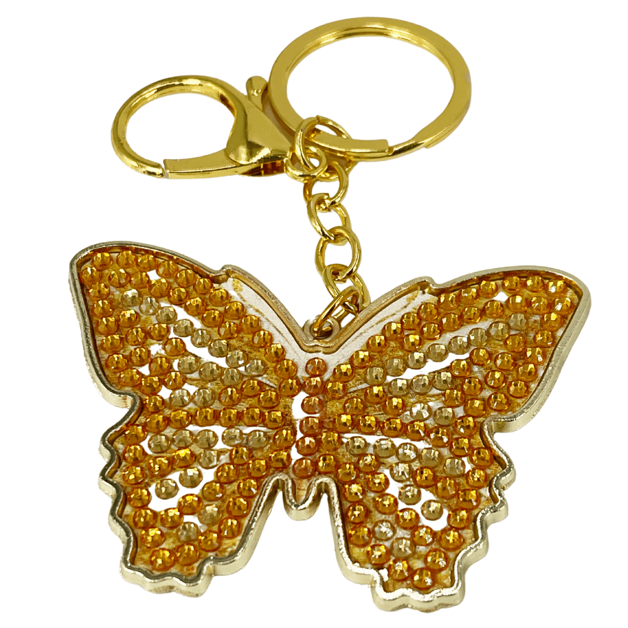 Bonnie Butterfly Crystal Art Metal Keyring Kit