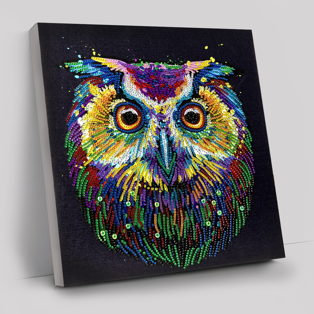 CAK-QVC-3030M-08: Nocturnal Wonder (with special crystals) 30x30cm Crystal Art Kit