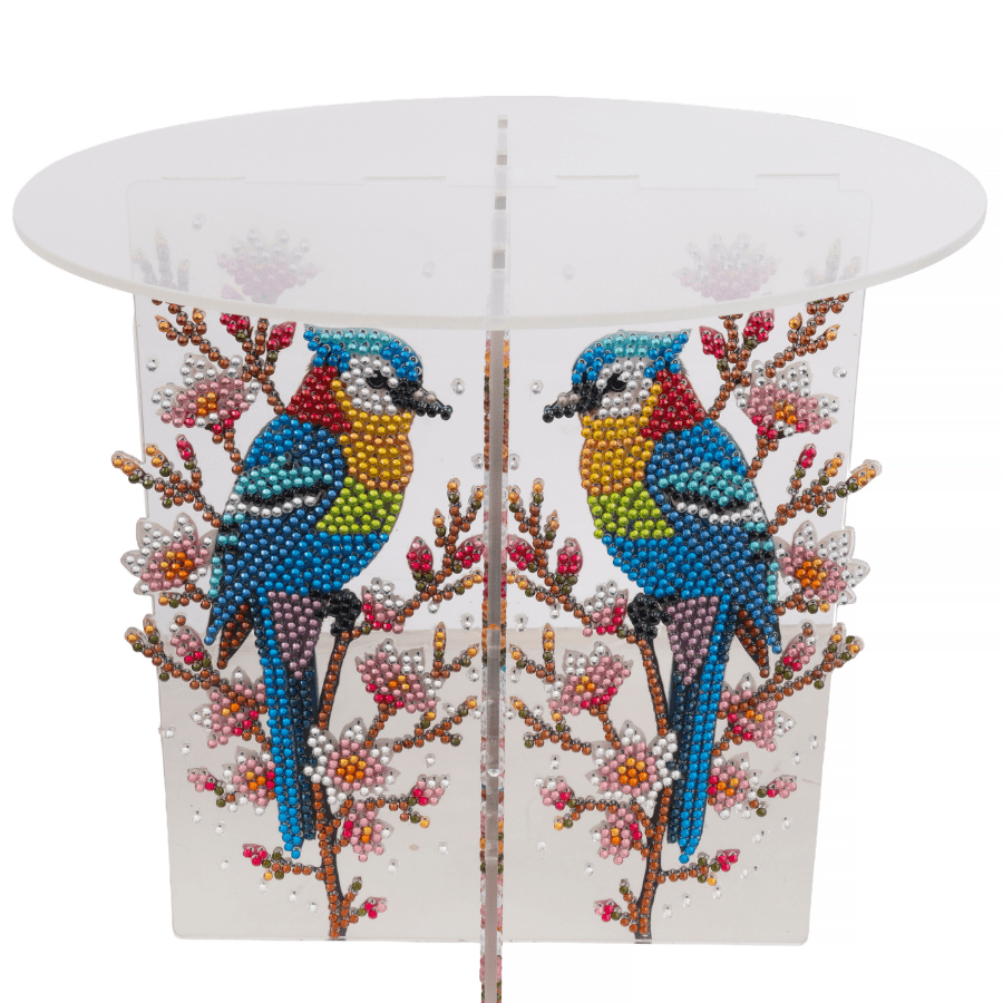 Birds Crystal Art Acrylic Plant Stand Kit