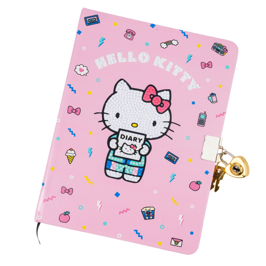 90's Nostalgia Crystal Art Secret Diary Hello Kitty & Friends