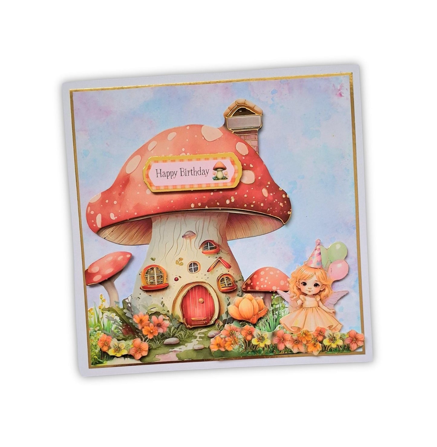 Fairy Mushroom House Card Collection Card Making Kit x 24