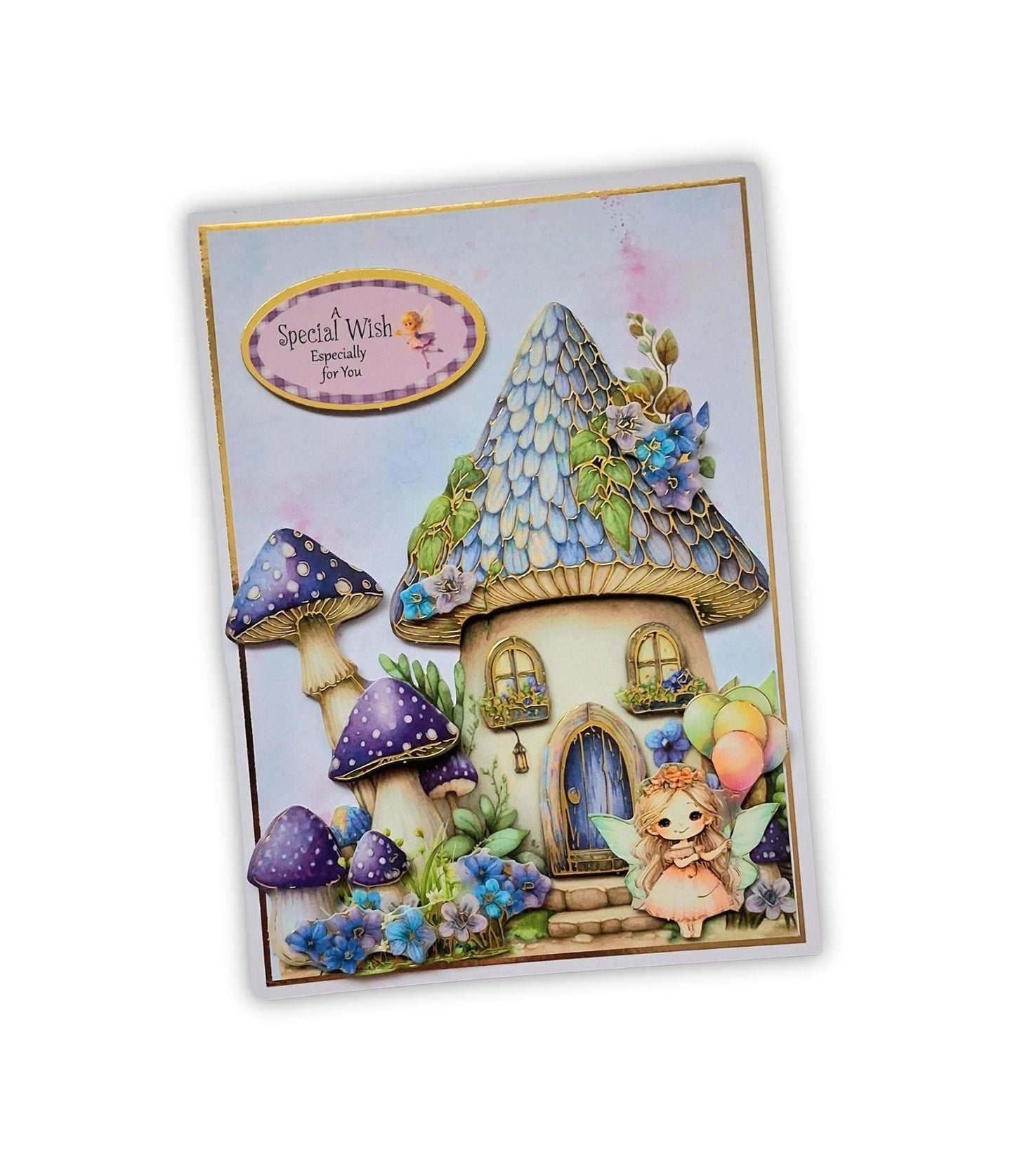 Fairy Mushroom House Card Collection Card Making Kit x 24