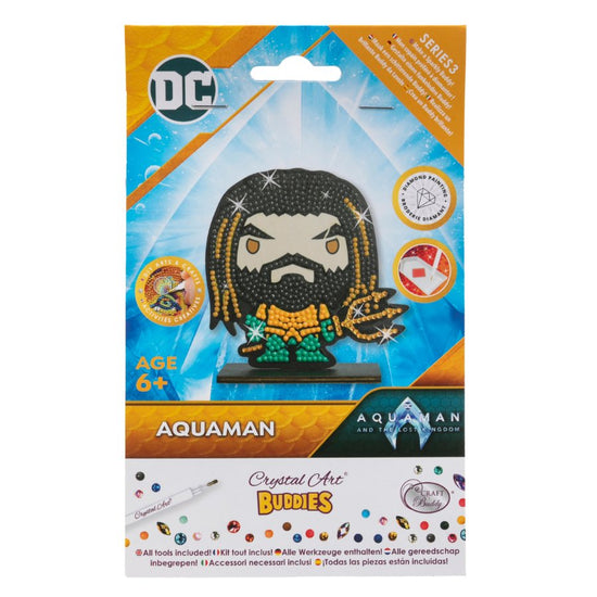 "Aquaman" Crystal Art Buddies DC Series 3 Front Packaging