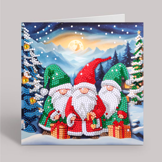 Arctic friends Crystal Art Card kit 18x18cm 8