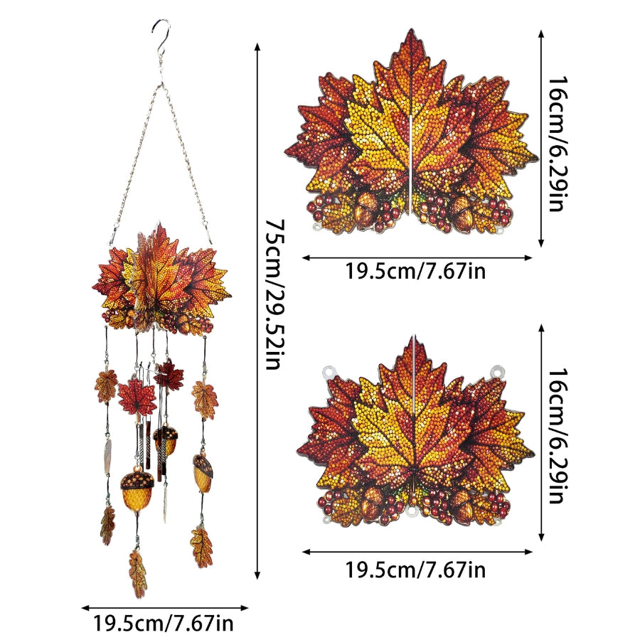 Autumn Wind Chime Crystal Art Hanging Mobile Kit