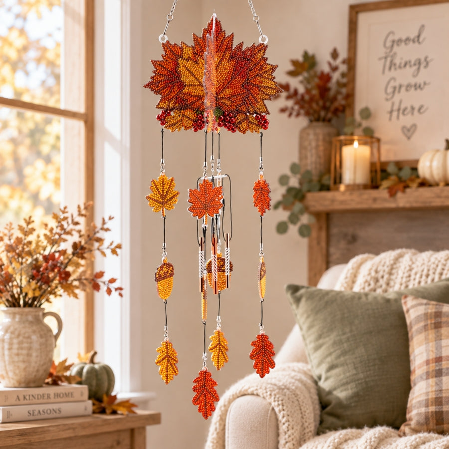 Autumn Wind Chime Crystal Art Hanging Mobile Kit