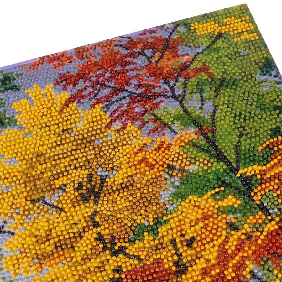 Autumn Woodland Crystal Art Canvas Kit 40x50cm
