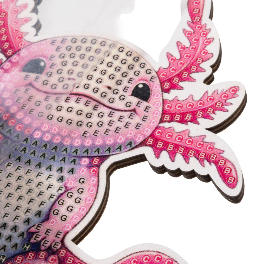 Axolotl Crystal Art Wildlife Buddies