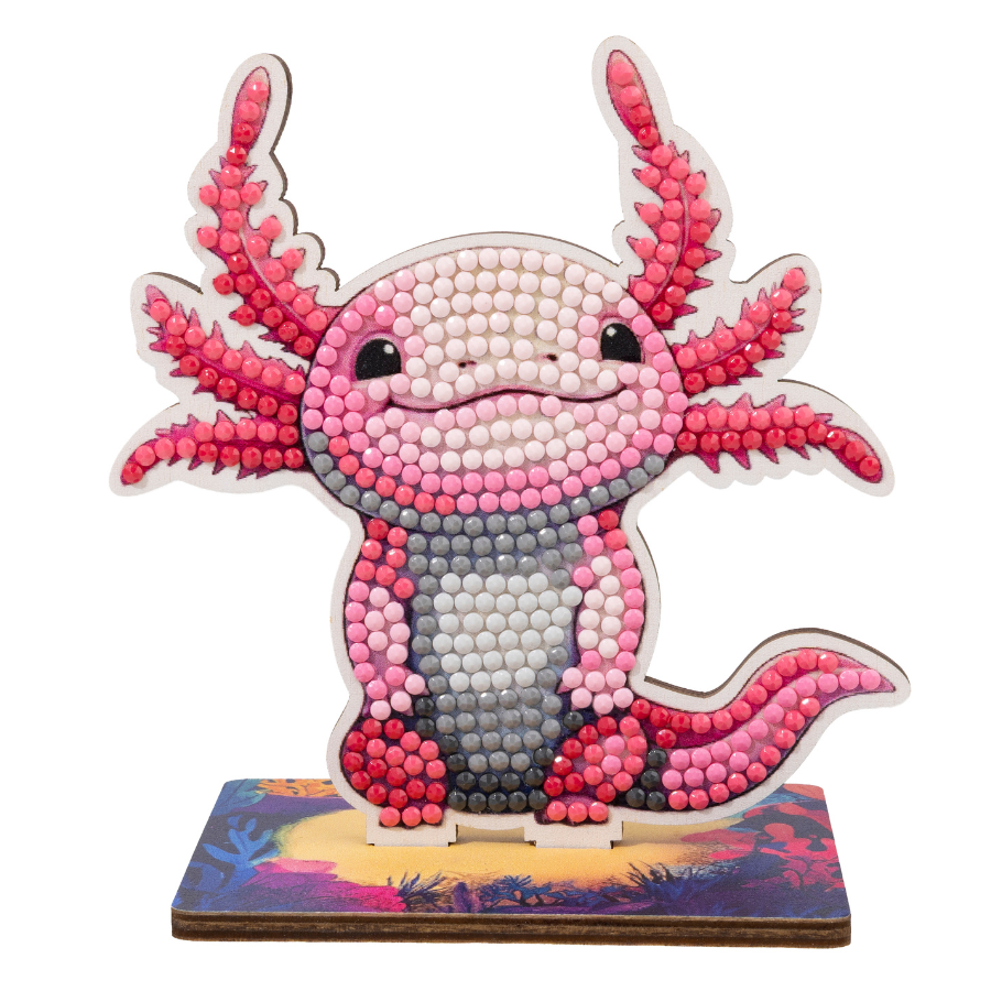 Axolotl Crystal Art Wildlife Buddies