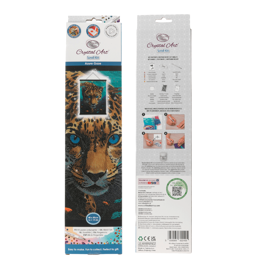 Azure Gaze Crystal Art Scroll Kit 40x50cm