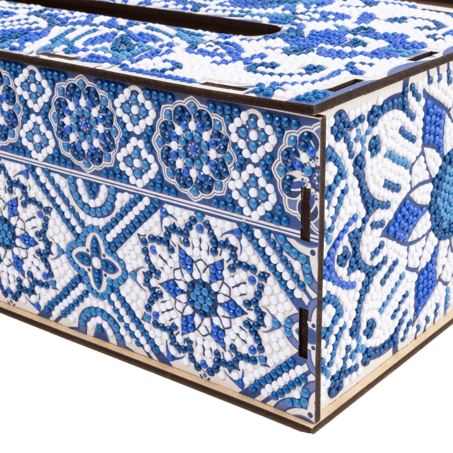 Azure Mosaic Crystal Art Desk Organiser Kit