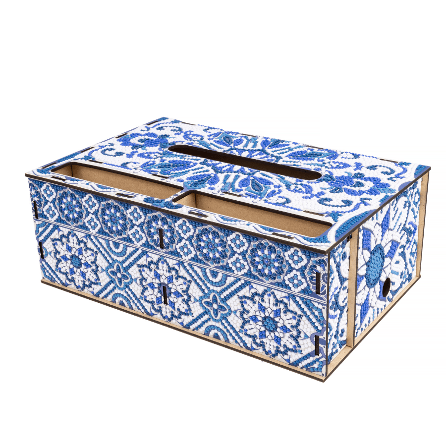 Azure Mosaic Crystal Art Desk Organiser Kit
