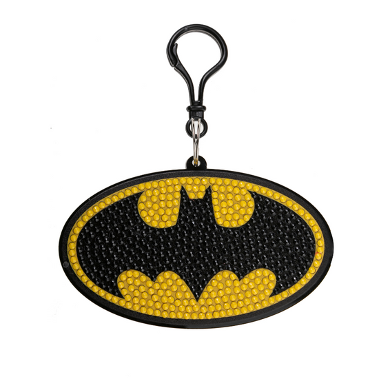 "Batman" Crystal Art Backpack Charm Kit DC Front