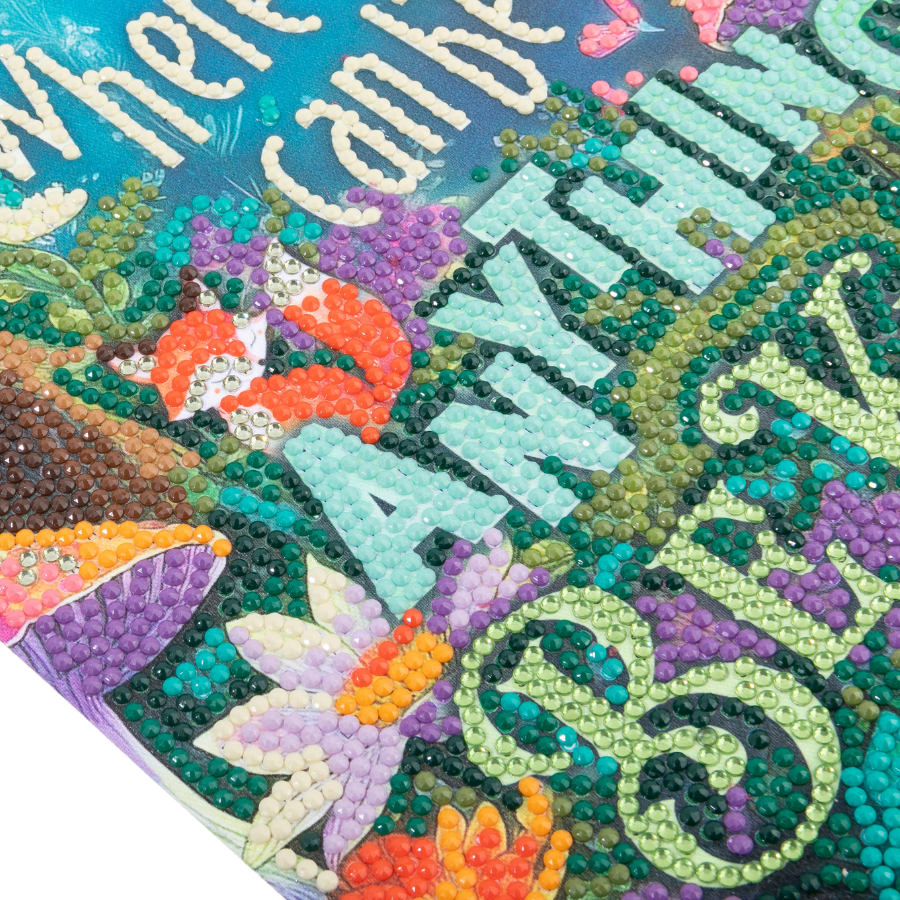 Be Kind Mini Crystal Art Scroll Kit 20x30 2