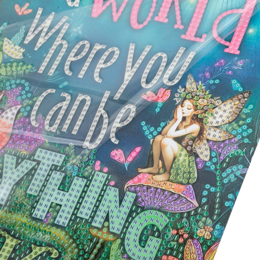 Be Kind Mini Crystal Art Scroll Kit 20x30 5