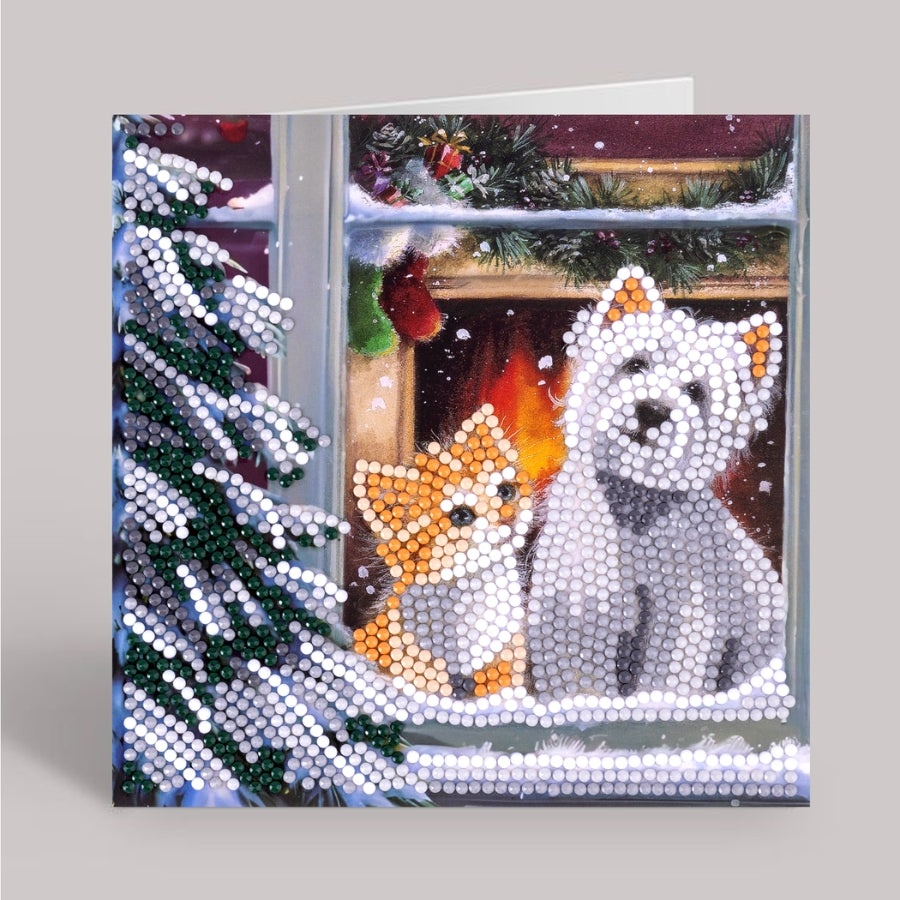 Best Friends Crystal Art Card Kit 15x15cm