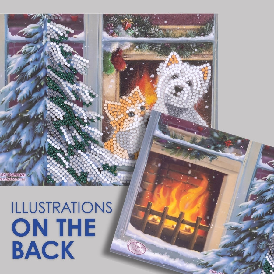 Best Friends Crystal Art Card Kit 15x15cm