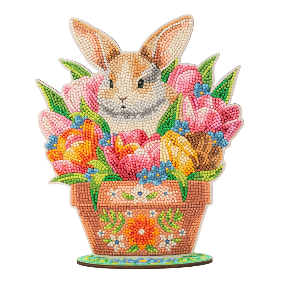 Bloomscape Bunny Crystal Art Wooden Decoration Kit