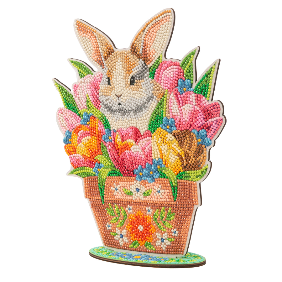 Bloomscape Bunny Crystal Art Wooden Decoration Kit