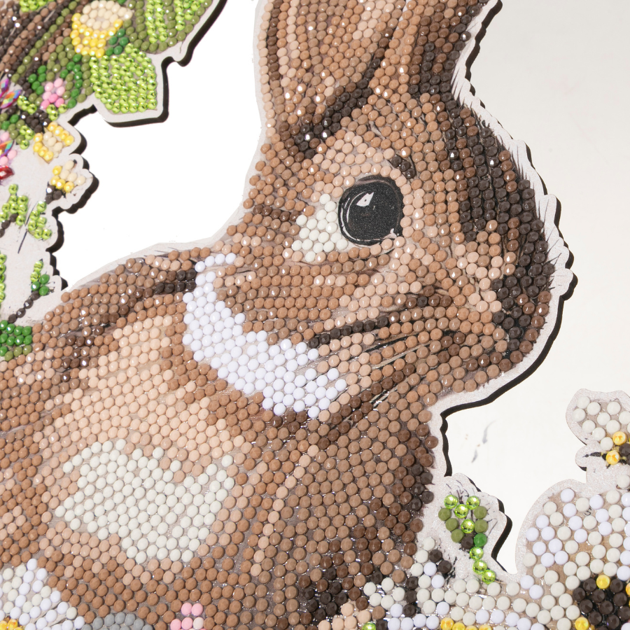 Boho Bunny Crystal Art Wreath Kit