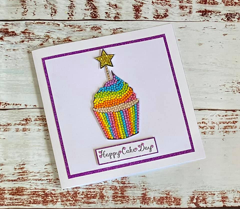 Cute Cupcakes A6 Crystal Art Stamp Set