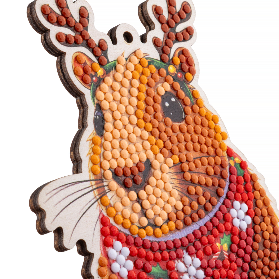 Capybara Crystal Art Festive Wildlife Buddies Kit Series 7