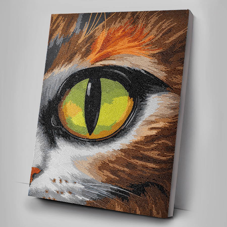 Cat Eye Crystal Art Canvas Kit 40x50 complete