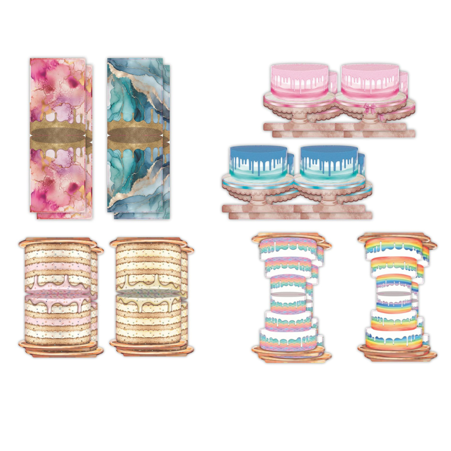 Celebration Cakes Card Collection Card Making Kit x 24