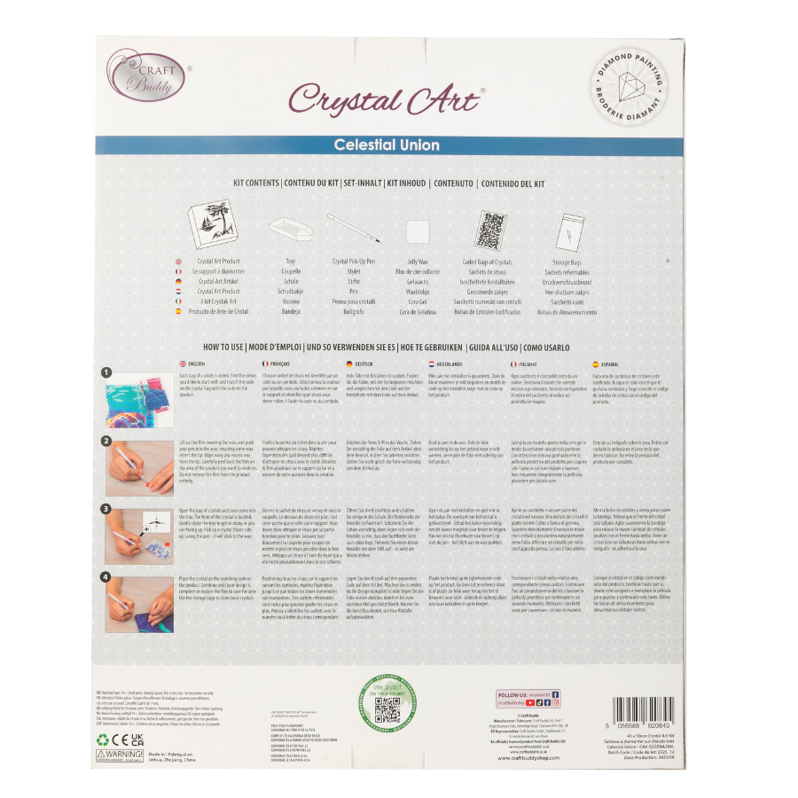 Celestial Union Crystal Art Canvas Kit 40x50cm