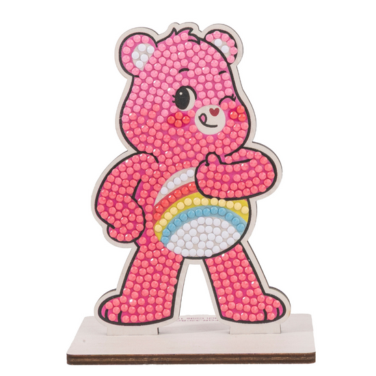 Cheer Bear Crystal Art Buddies Care Bears complete