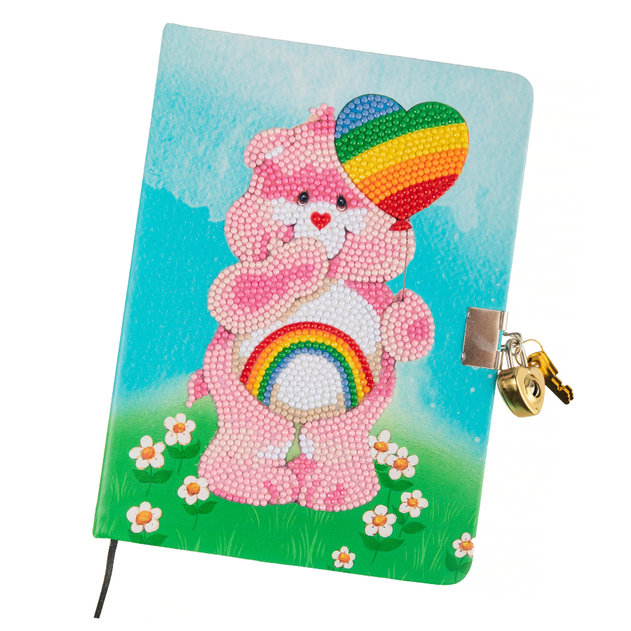 Cheer Bear Crystal Art Secret Diary Care Bears complete