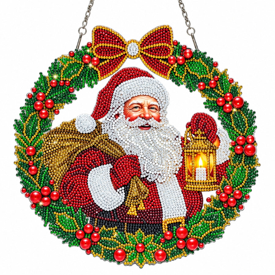 Christmas Crystal Art Hanging Decoration Kit Set of 2