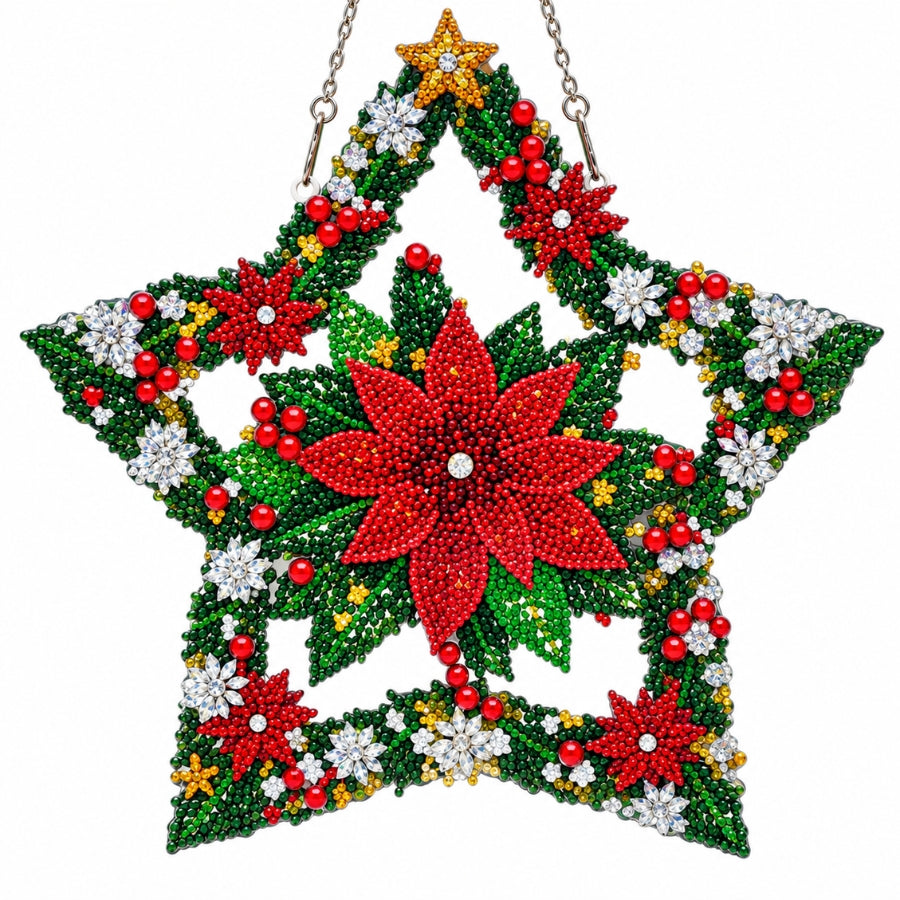Christmas Crystal Art Hanging Decoration Kit Set of 2