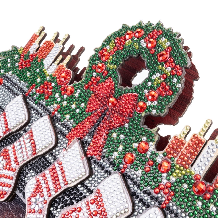 Christmas Fireplace Crystal Art 3D Buildable Scene Kit