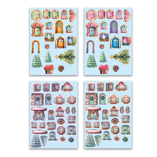 Christmas Gingerbread House Card Making Kit 10