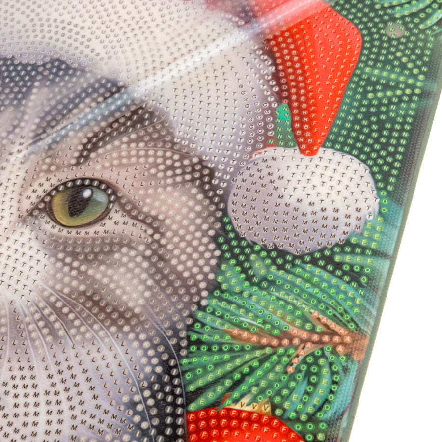 Christmas Kitties Crystal Art Canvas Kit 40x50cm