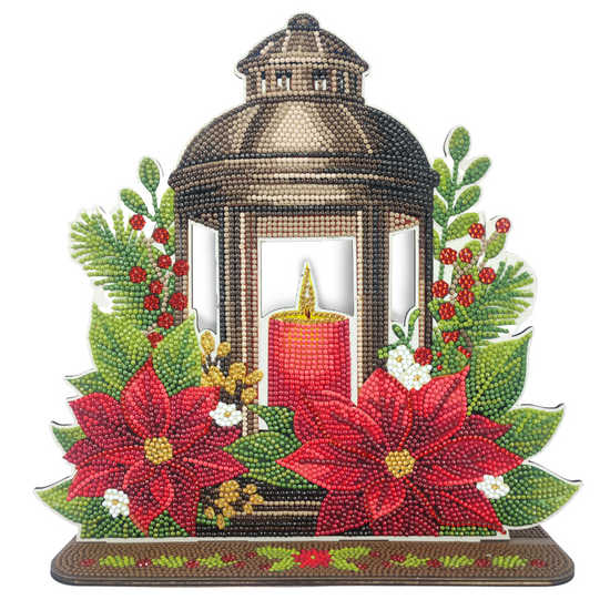 Christmas Lantern 3D Crystal Art Scene 12