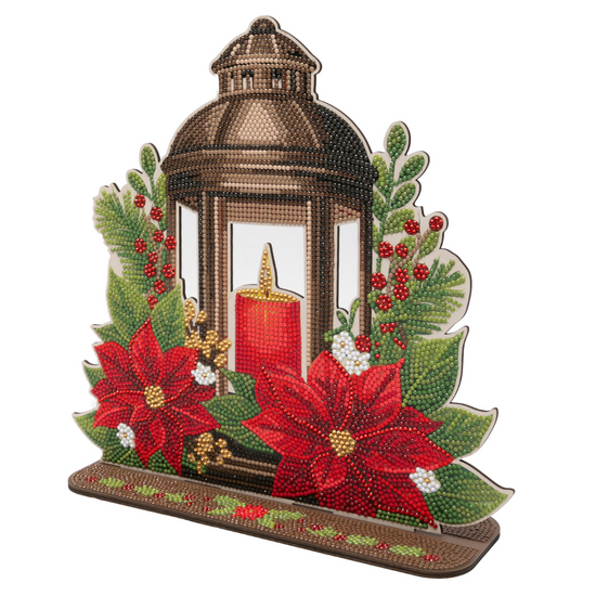 Christmas Lantern 3D Crystal Art Scene 2