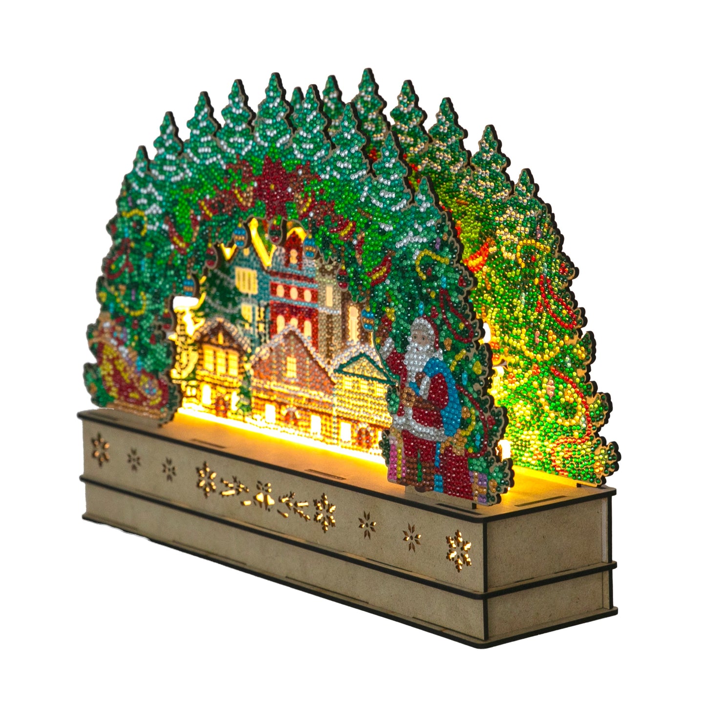 Christmas Scene 3D Crystal Art Light Up Scene 9