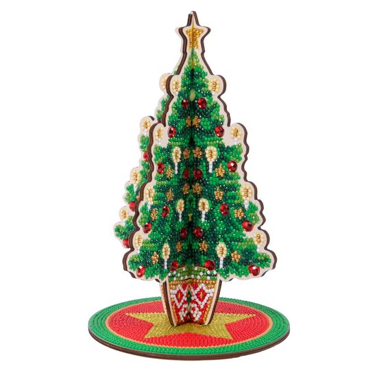 Christmas Tree 3D Crystal Art Scene 4