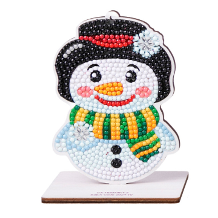 Crystal Art Buddies Series 4 Festive Decoration snowman complete