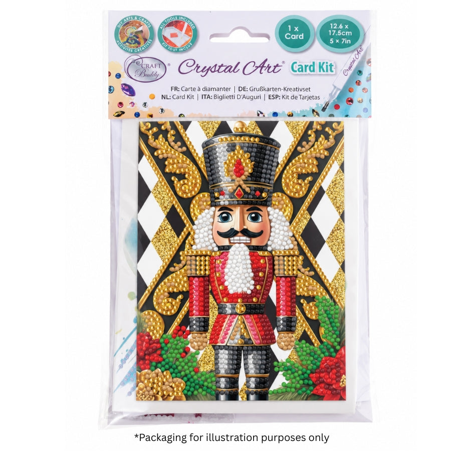 Nutcracker Crystal Art Card Kit 12x17cm