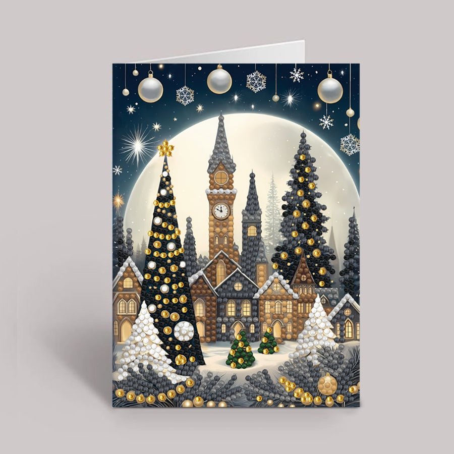 Silent Night Crystal Art Card Kit 12x17cm